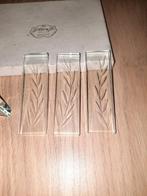 Glazen geslepen messenleggers, Antiek en Kunst, Antiek | Glas en Kristal, Ophalen of Verzenden