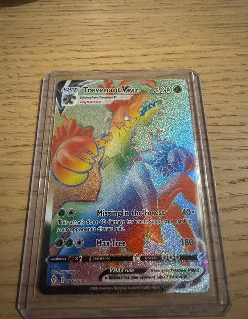 Trevenant VMAX - Evolving Skies #206, Hobby en Vrije tijd, Verzamelkaartspellen | Pokémon, Nieuw, Losse kaart, Verzenden