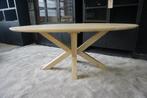 Eettafel Mangohout Geloogd Ovaal 200x100x77, Huis en Inrichting, Tafels | Eettafels, Verzenden, 50 tot 100 cm, Savoire, Rechthoekig