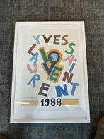 YSL Yves saint Laurent love poster 1988 ingelijst, Ophalen of Verzenden, A1 t/m A3