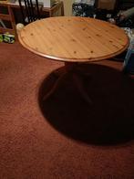 Tafel rond 110 x 76 cm, Huis en Inrichting, Tafels | Eettafels, Ophalen, Grenen, Rond, Zo goed als nieuw