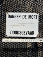 Emaille bordje doodsgevaar, Antiek en Kunst, Antiek | Emaille, Ophalen of Verzenden