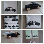 Annidesign textielposter kussen houten auto's grijs porsche, Ophalen of Verzenden, Zo goed als nieuw, Kleed of Kussen