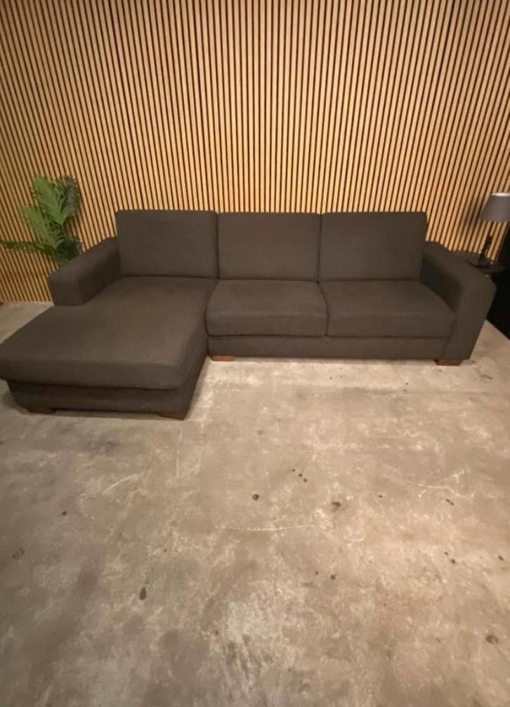 !!ACTIE!! GOOSSENS HOEKBANK, GRATIS LEVERING, Huis en Inrichting, Banken | Bankstellen, Zo goed als nieuw, Vierpersoons of meer