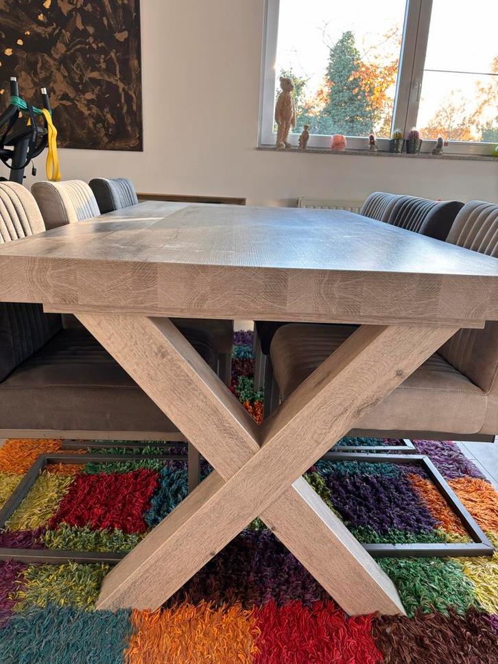 Eetkamerset: Tafel + 6 Stoelen + salontafel in maasmechelen, Huis en Inrichting, Tafels | Eettafels, 100 tot 150 cm, 150 tot 200 cm