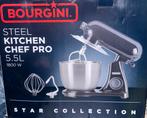 Bourgini Kitchen chef pro keukenmachine mixer 5,5 liter, 4 liter of meer, Ophalen of Verzenden, Zo goed als nieuw, 3 snelheden of meer