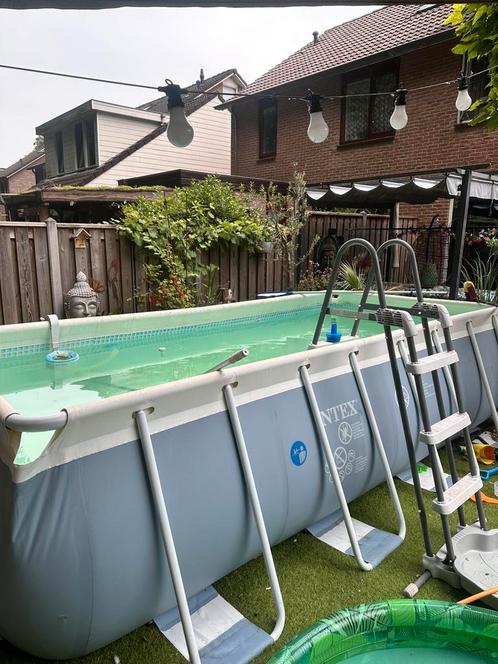 Intex zwembad 4m x 2m x 1 m, Caravans en Kamperen, Slaapmatten, Zo goed als nieuw, Ophalen of Verzenden