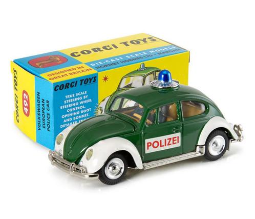 Volkswagen European Police Car Corgi - NEW 1/44 ref. 492, Hobby en Vrije tijd, Modelauto's | 1:43, Nieuw, Auto, Corgi, Verzenden