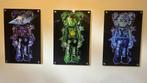 Limited Hype Kaws Figure" (3x) gehard glas, Antiek en Kunst, Ophalen of Verzenden