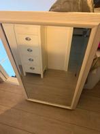 Witte spiegel – 110 cm hoog, 60 cm breed, Ophalen of Verzenden, Zo goed als nieuw, Rechthoekig