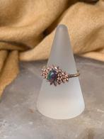 Edelopaal opaal zwart saffier geel beschermt geluk welvaart, Sieraden, Tassen en Uiterlijk, Ringen, Nieuw, Ophalen of Verzenden