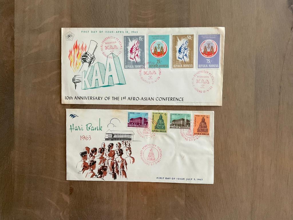 first day of issue Indonesië, Postzegels en Munten, Postzegels | Eerstedagenveloppen, Ophalen of Verzenden, Onbeschreven, Rest van de wereld