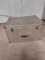 Metalen grote vintage kist, Ophalen, Gebruikt, Minder dan 50 cm, Minder dan 50 cm