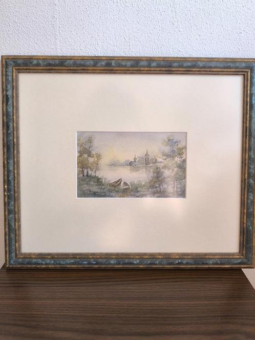 Vintage Schilderij 1996, Antiek en Kunst, Kunst | Schilderijen | Klassiek, Ophalen of Verzenden