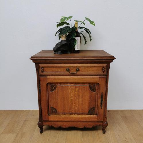 Vintage ladekastje Queen Ann wandkastje halkastje kastje, Huis en Inrichting, Kasten | Ladekasten, Gebruikt, Eikenhout, Ophalen of Verzenden
