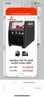 Weldkar WK TIG 2025 AC/DC Pulse - 230V Lasmachine, Ophalen