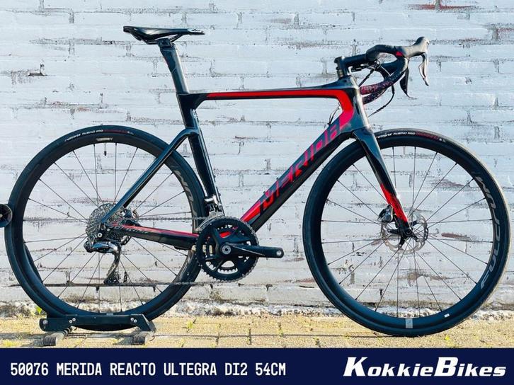 Merida Reacto Ultegra Di2 Carbon view / Red 54cm, Fietsen en Brommers, Fietsen | Racefietsen, Gebruikt, Overige merken, 53 tot 57 cm