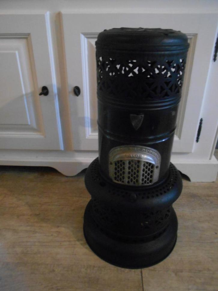 emaille petroleum kacheltje s sfeerhaard op gel brandpasta, Huis en Inrichting, Kachels, Gebruikt, Vrijstaand, Overige soorten