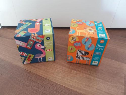 DJECO Memorie en Domino, Hobby en Vrije tijd, Gezelschapsspellen | Overige, Zo goed als nieuw, Ophalen of Verzenden