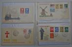 FDCs Nederland nr e35, e39, e44, e45, e47, e48, e49, e153, Ophalen, Nederland