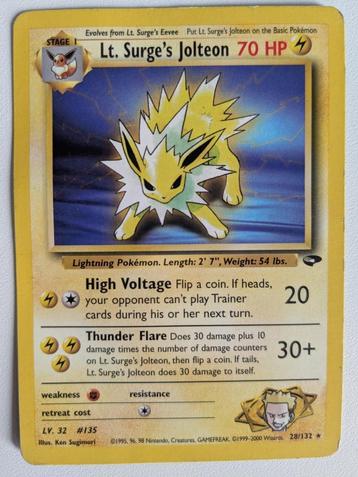 Lt's Surge's Jolteon - Gym Challenge - 81/132 beschikbaar voor biedingen