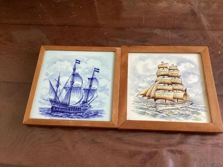 Gedenk tegels Schelde werf, Verzamelen, Scheepvaart, Zo goed als nieuw, Overige typen, Zeilboot, Ophalen of Verzenden