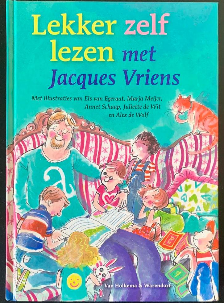 Lekker Zelf Lezen - Jacques Vriens [2011, hardcover, 142blz], Boeken, Kinderboeken | Jeugd | onder 10 jaar, Zo goed als nieuw