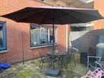 Parasol met voet - Ideaal voor de zomer!, Gebruikt, Kantelbaar, Stokparasol, 2 tot 3 meter