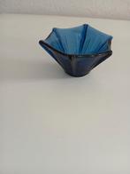 Blauw glazen bakje, Antiek en Kunst, Antiek | Glas en Kristal, Ophalen of Verzenden