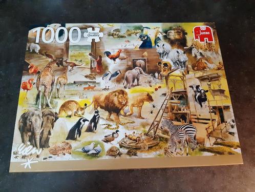 Puzzel 1000 Rien Poortvliet zgan bouw van de ark van noch, Hobby en Vrije tijd, Denksport en Puzzels, Zo goed als nieuw, Ophalen of Verzenden