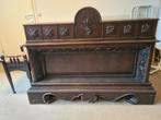 Antiek Bureau met Kruk - Prachtig Houtsnijwerk, Antiek en Kunst, Ophalen