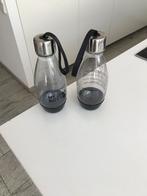 2 privé sodastream flessen met chroomdop en koord, Ophalen, Zo goed als nieuw