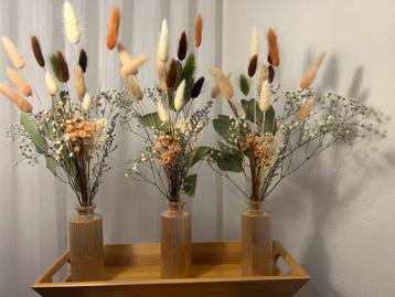 Droogbloemen in Vasje - Prachtige Decoratie beschikbaar voor biedingen