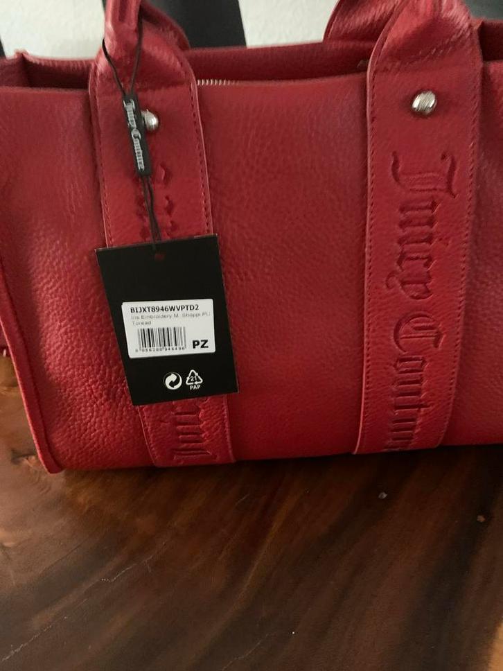 Nieuwe rode Juicy Couture tas, Sieraden, Tassen en Uiterlijk, Tassen | Damestassen, Nieuw, Handtas, Rood, Ophalen of Verzenden