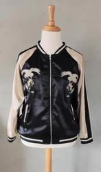 Helene Hart Sukajan Bomberjack met borduursel maat M, Kleding | Dames, Maat 38/40 (M), Zwart, Zo goed als nieuw, Helena Hart