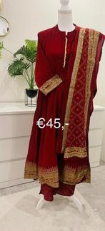 Bordeauxrode anarkali, Kleding | Dames, Gelegenheidskleding, Overige typen, Maat 42/44 (L), Nieuw, Ophalen of Verzenden