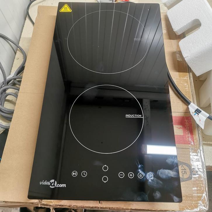 Inductie kookplaat 2 pits - Inbouw 220V, Witgoed en Apparatuur, Kookplaten, Nieuw, Inbouw, Inductie, 3 kookzones of minder, Ophalen of Verzenden