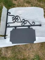 2x Smeedijzeren gevel uithang reclame bord, Ophalen, Nieuw, Reclamebord