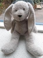 Konijn grijs wit velours van Blokker meet ca 35 cm, Ophalen of Verzenden, Zo goed als nieuw, Konijn