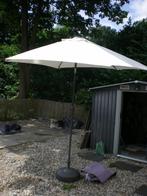Parasol ecru , Knik/Op halen Stokkum, Tuin en Terras, Ophalen, Gebruikt, Kantelbaar, 2 tot 3 meter