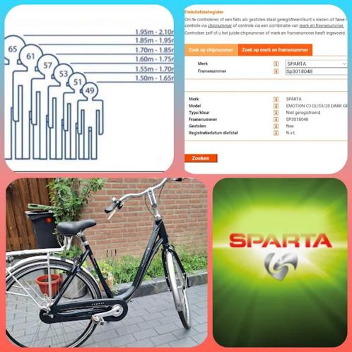 SPARTA EMOTION C3 DAMESFIETS 🙋‍♀️🚲 HERENFIETS 🙋‍♂️🚲, Fietsen en Brommers, Fietsen | Dames | Damesfietsen, Zo goed als nieuw