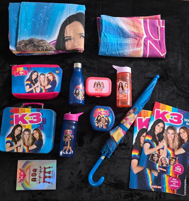 K3 Spullen Pakket - Dekbedovertrek, Bekers, Koffer & Meer!, Kinderen en Baby's, Kinderspulletjes, Zo goed als nieuw, Ophalen of Verzenden