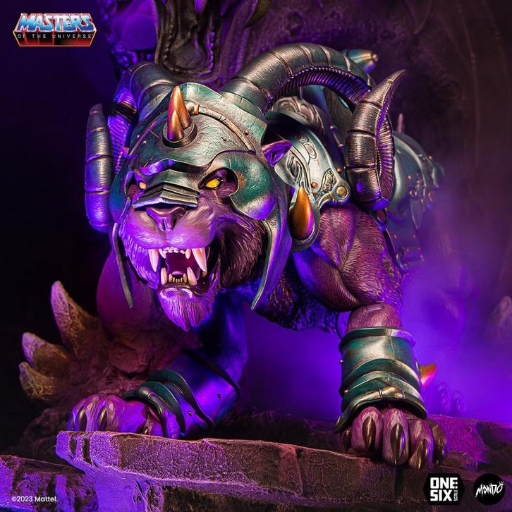 Mondo 1/6 Panthor Masters of the Universe MOTU, Verzamelen, Poppetjes en Figuurtjes, Zo goed als nieuw, Ophalen of Verzenden