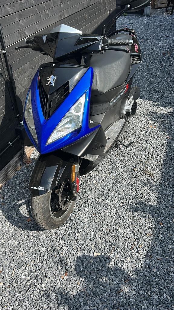 Te koop: Peugeot Speedfight 3 scooter (blauwe kenteken), Fietsen en Brommers, Scooters | Peugeot, Zo goed als nieuw, Speedfight
