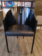 Zwart houten stoelen lederlook (x7), Ophalen, Gebruikt, Zwart, Vijf, Zes of meer stoelen