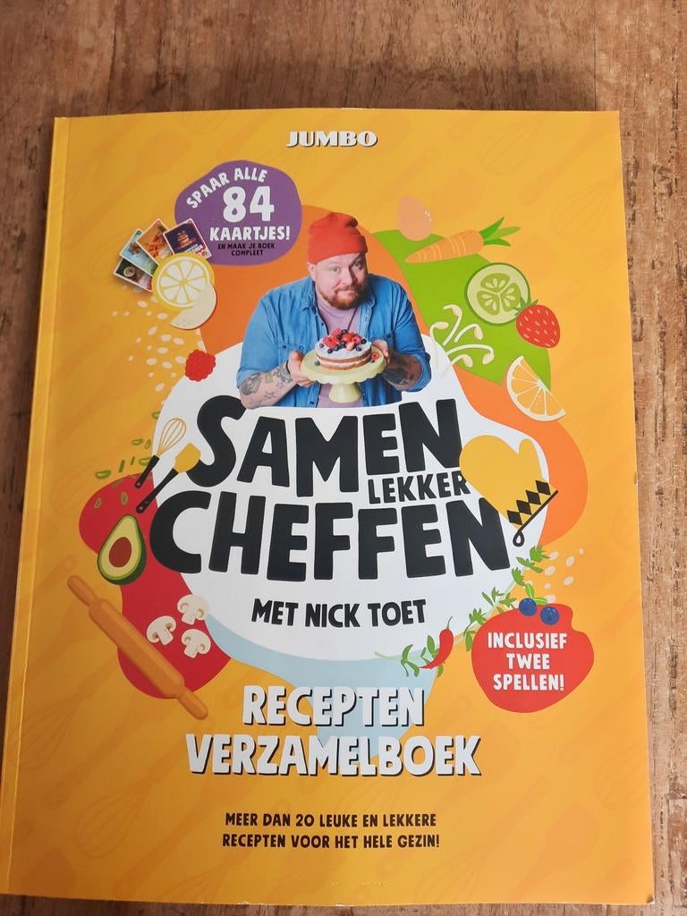 Samen lekker cheffen  Nick Toet compleet boek Jumbo, Boeken, Kookboeken, Ophalen of Verzenden