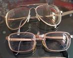 2 stuks vintage goudkleurige brilmonturen, Overige merken, Gebruikt, Overige kleuren, Ophalen of Verzenden