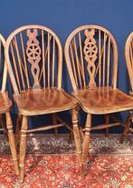 Antieke wheelchair stoelen, set van 2, Windsor chairs, Huis en Inrichting, Gebruikt, Twee, Bruin, Vintage