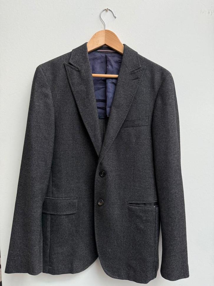 Pal Zileri colbert – grijs – maat 48 –nette prijs (gaatjes), Kleding | Heren, Kostuums en Colberts, Gedragen, Maat 48/50 (M), Grijs