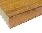 4 massief bamboehouten platen 244x122cmx38mm, Ophalen, Gebruikt, Hout, 20 tot 50 mm